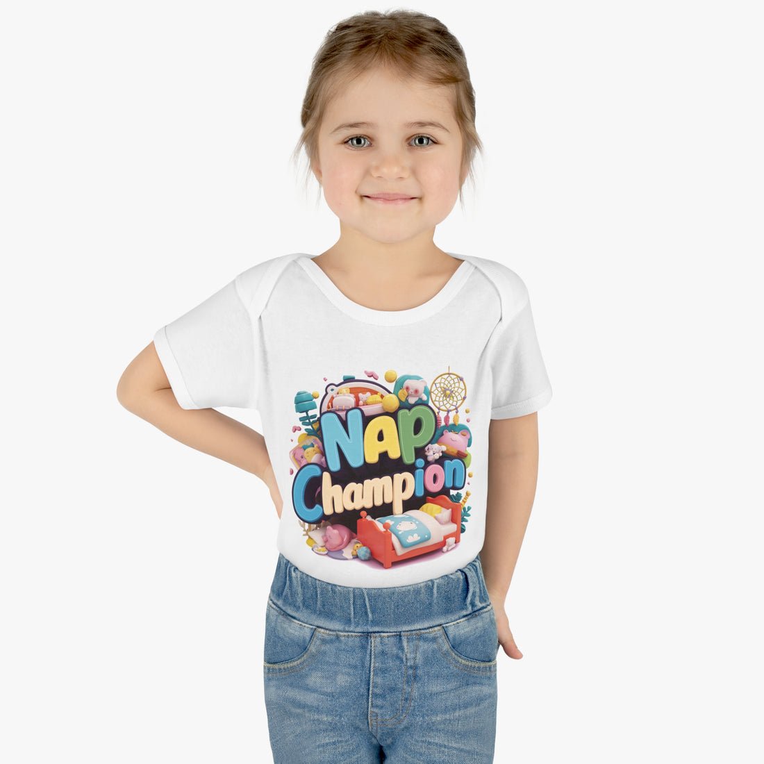 "Nap champion" Infant Baby Rib Bodysuit