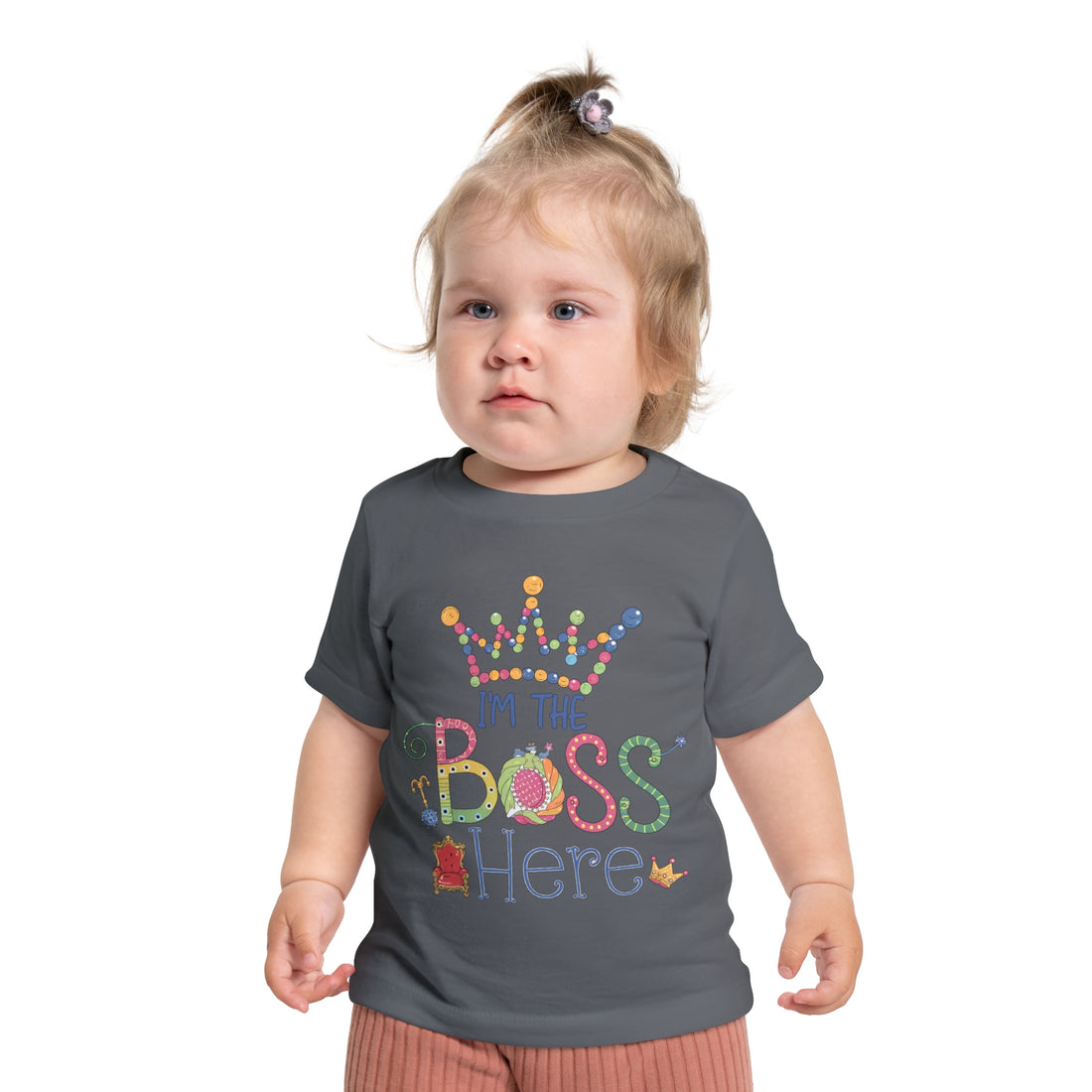 "I'm the boss here" Baby Short Sleeve T-Shirt