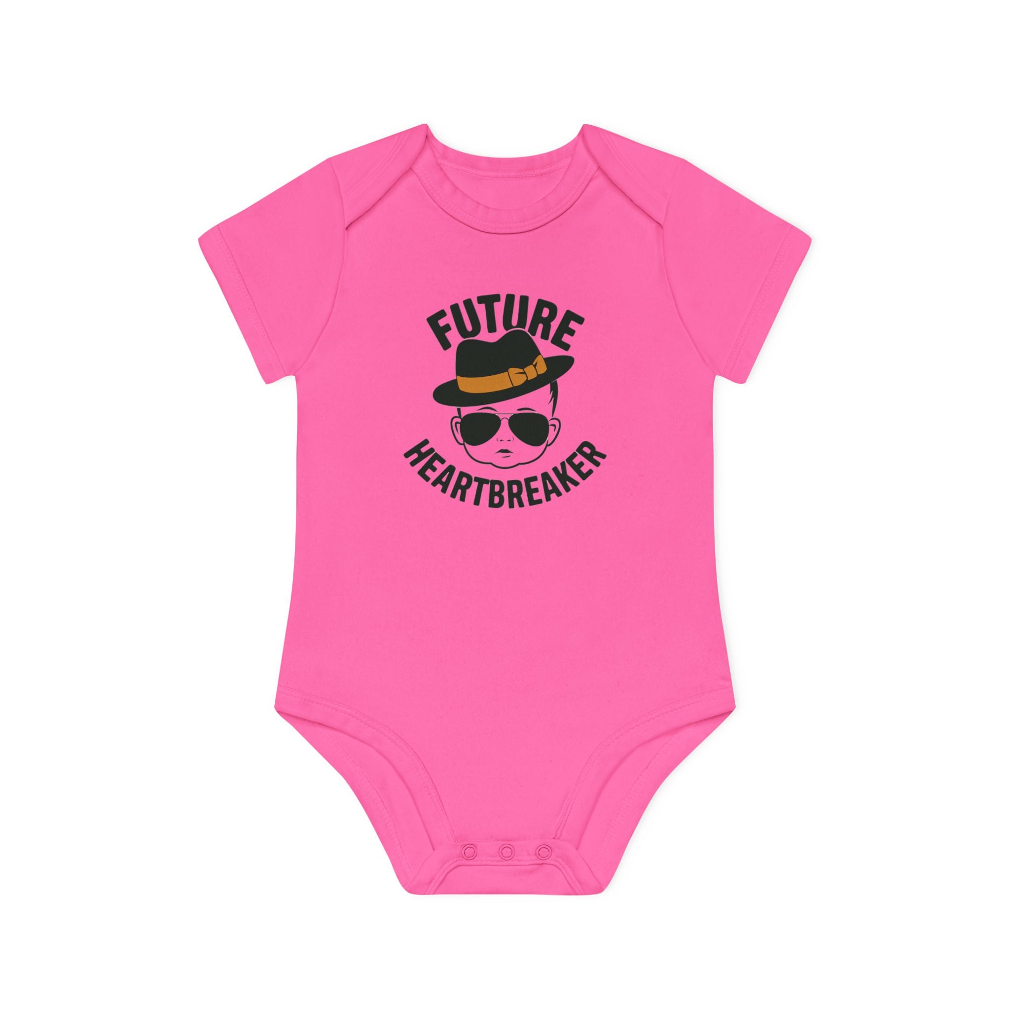 "Future heartbreaker" Baby Organic Short Sleeve Bodysuit