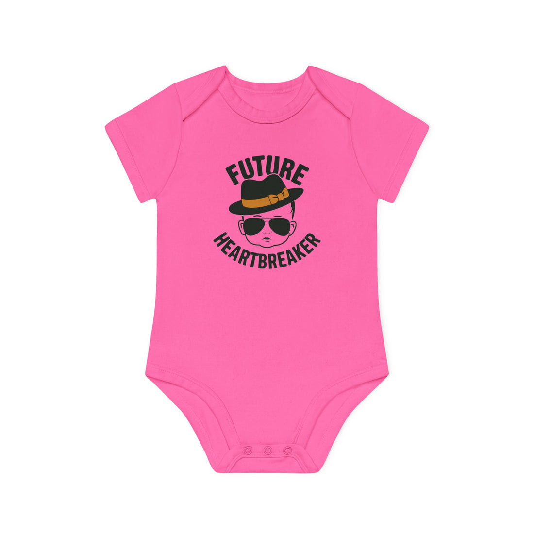 "Future heartbreaker" Baby Organic Short Sleeve Bodysuit