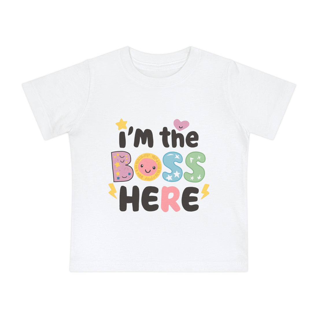 "I'm the boss here" Baby Short Sleeve T-Shirt