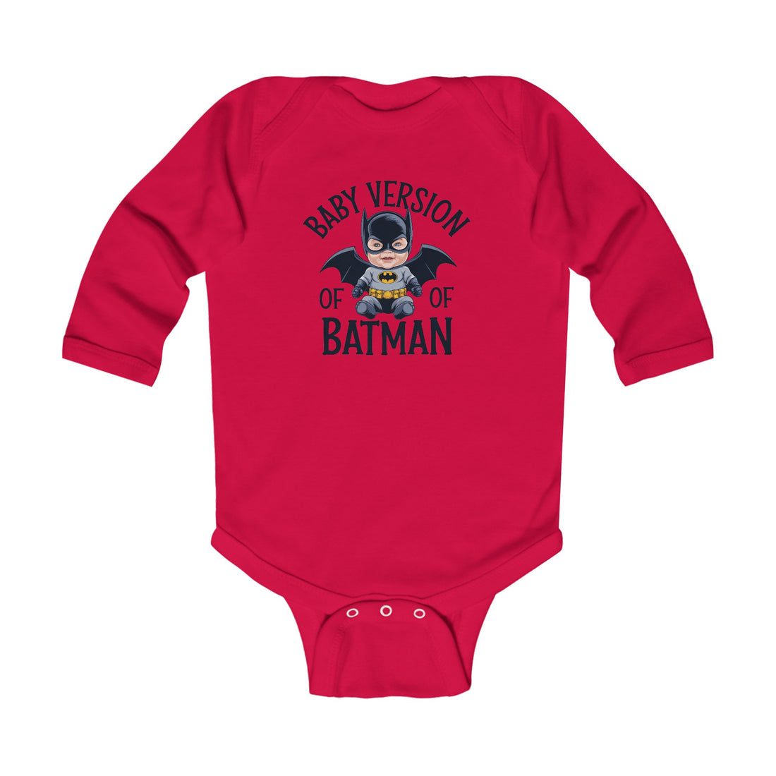 "Baby version of batman" Infant Long Sleeve Bodysuit