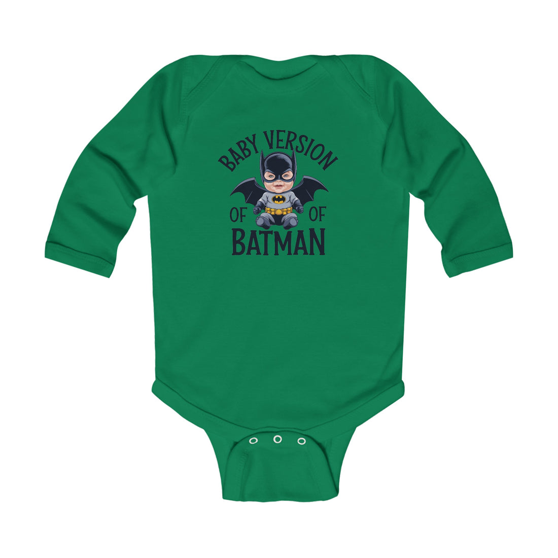 "Baby version of batman" Infant Long Sleeve Bodysuit