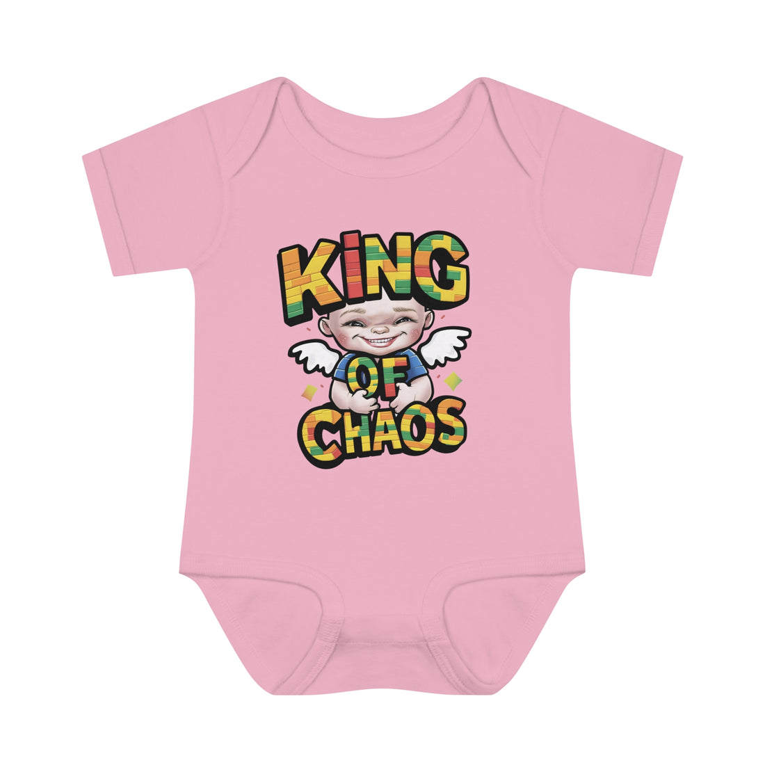 "King of chaos" Infant Baby Rib Bodysuit