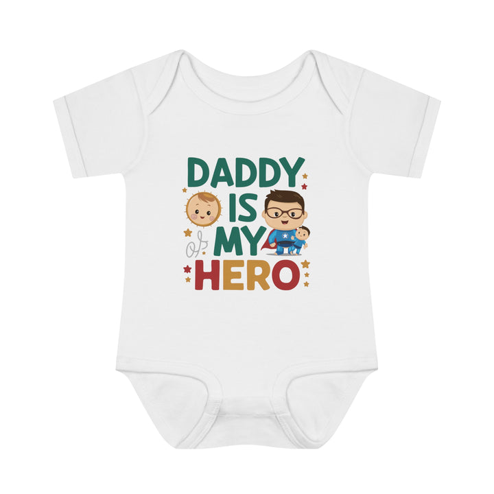 "Daddy is my hero" Infant Baby Rib Bodysuit