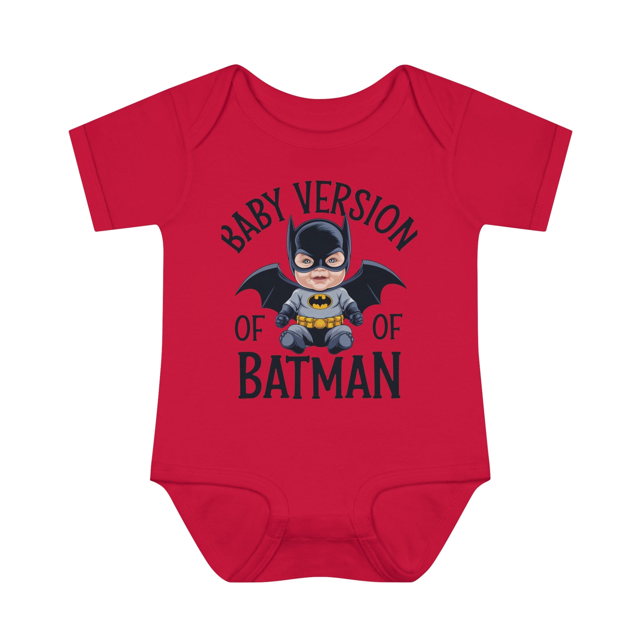 "Baby version of batman" Infant Baby Rib Bodysuit