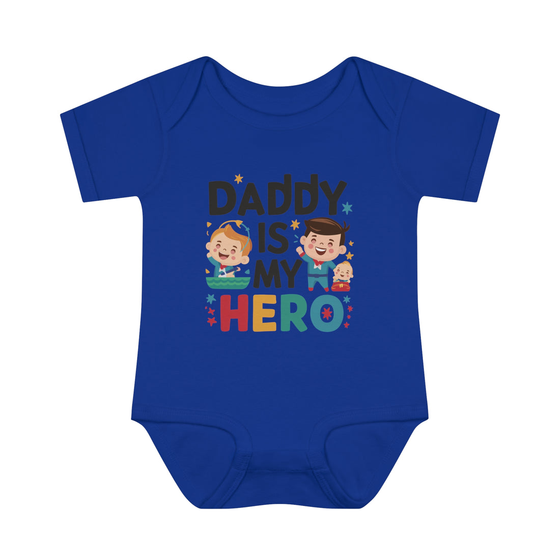 "Daddy is my hero" Infant Baby Rib Bodysuit