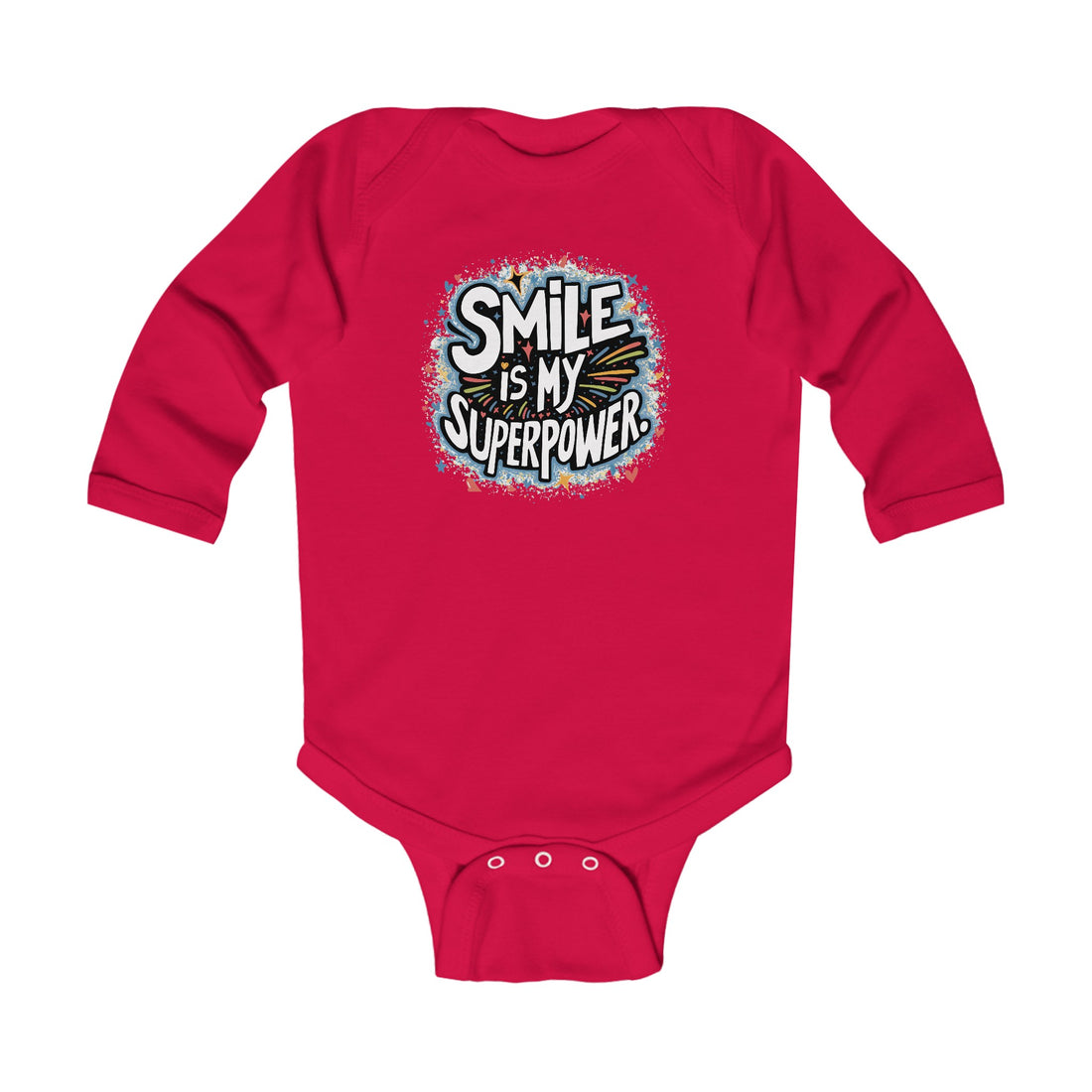 "Smile is my superpower" Infant Long Sleeve Bodysuit