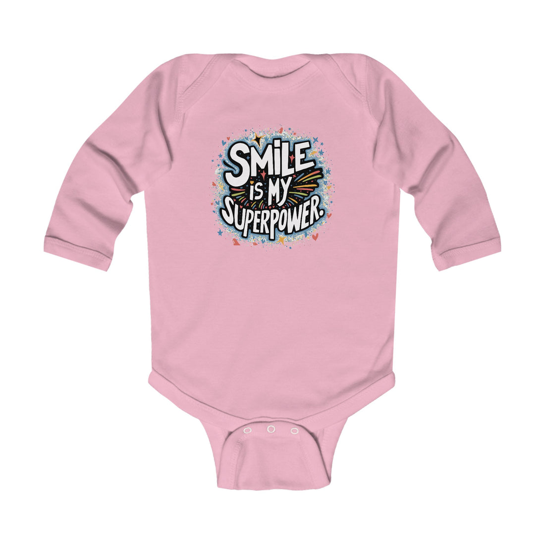 "Smile is my superpower" Infant Long Sleeve Bodysuit