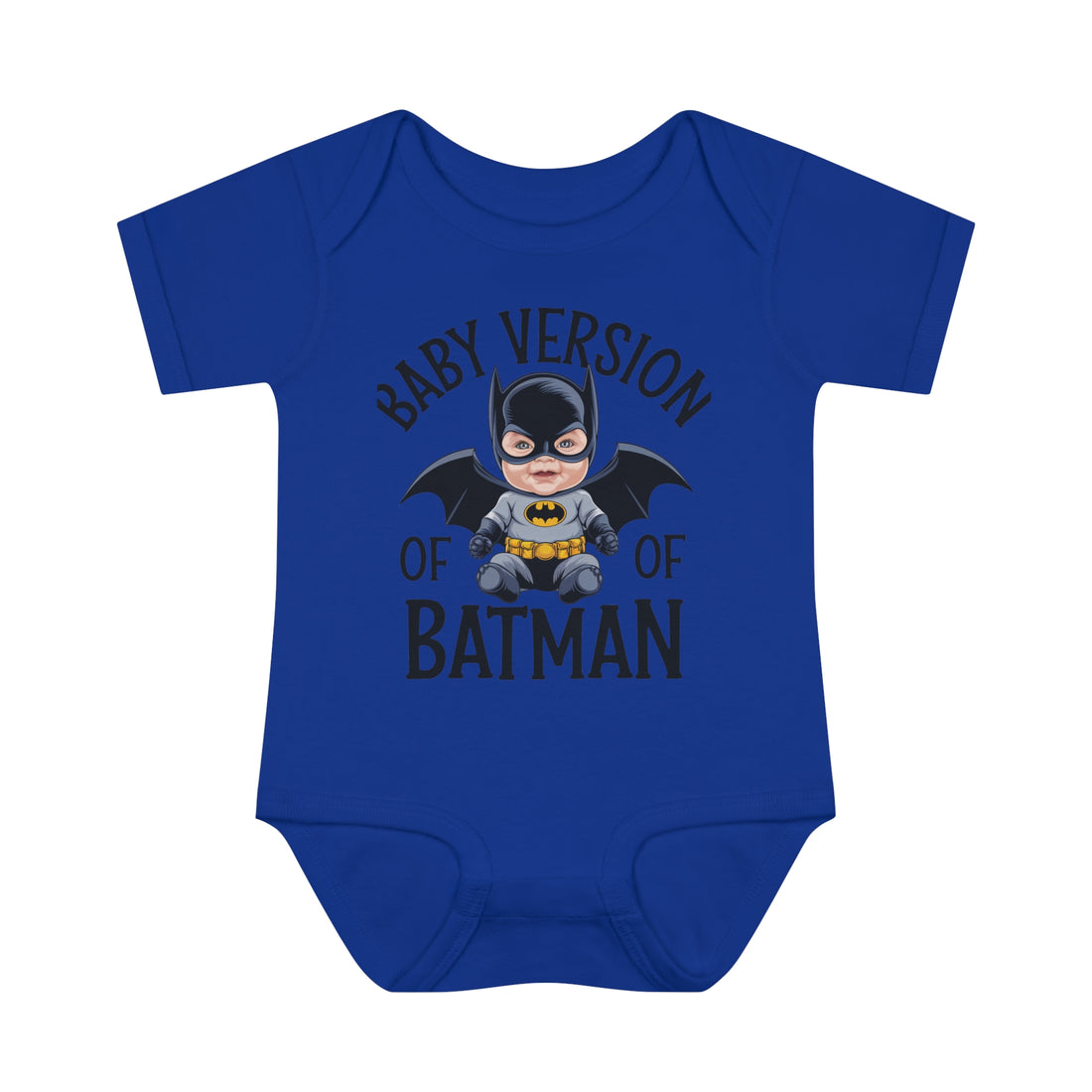 "Baby version of batman" Infant Baby Rib Bodysuit