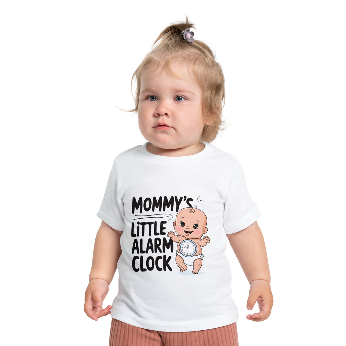 "Mommy's little alarm clock" Baby Short Sleeve T-Shirt