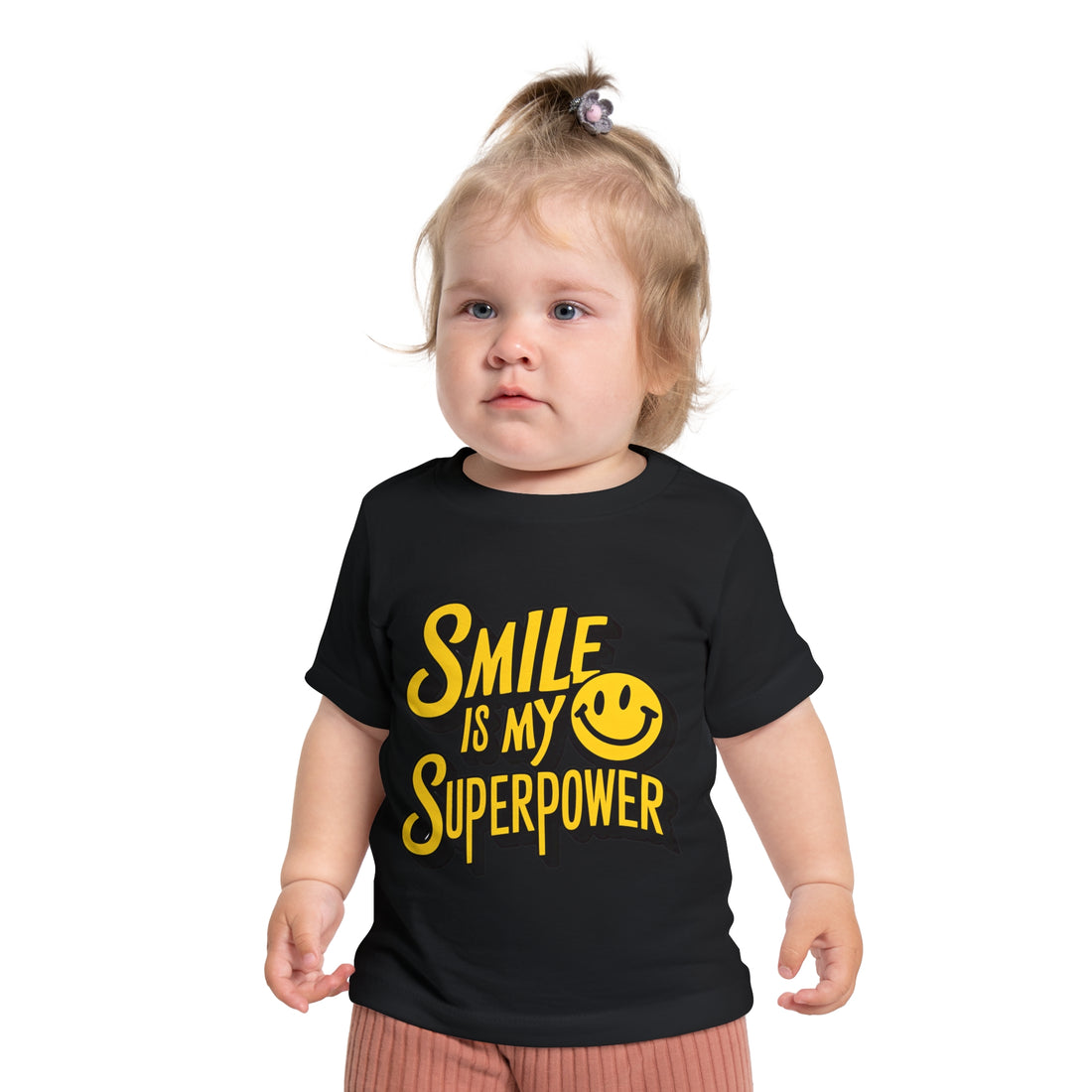 "Smile is my superpower" Baby Short Sleeve T-Shirt