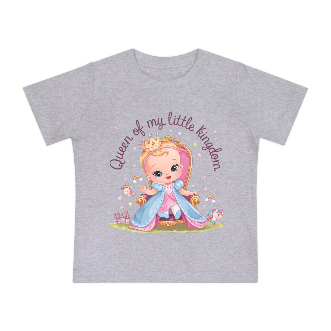 "Queen of my little kingdom" Baby Short Sleeve T-Shirt