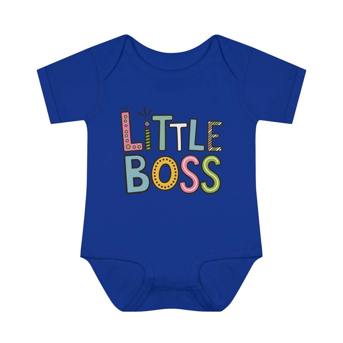 "Little boss" Infant Baby Rib Bodysuit