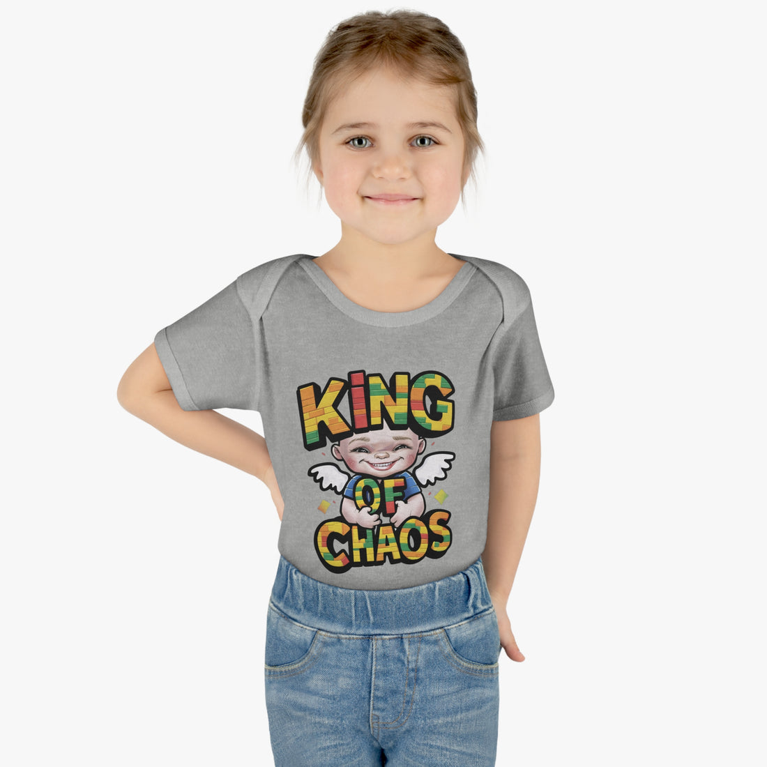 "King of chaos" Infant Baby Rib Bodysuit