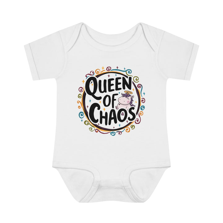 "Queen of chaos" Infant Baby Rib Bodysuit