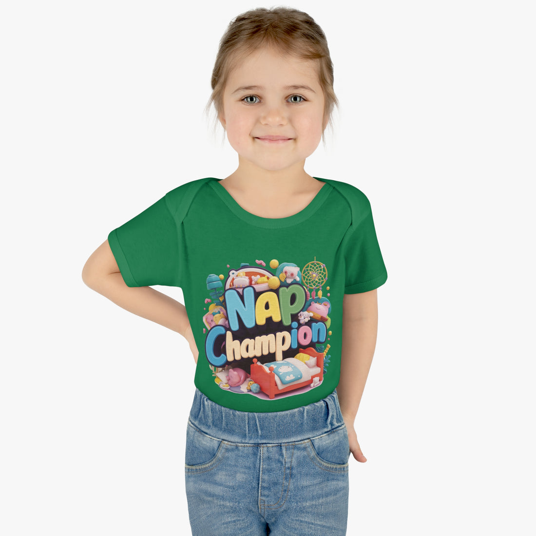 "Nap champion" Infant Baby Rib Bodysuit