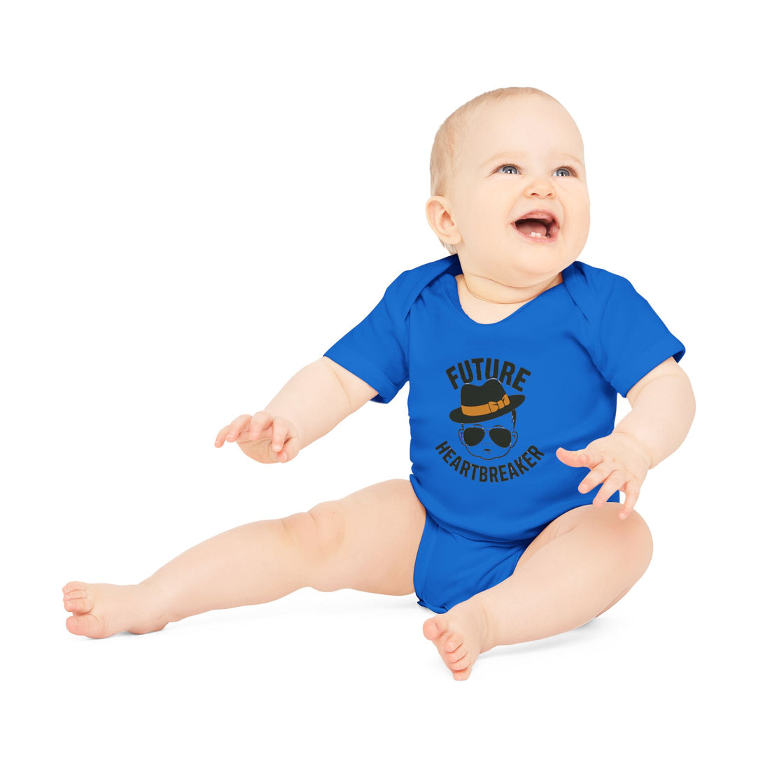 "Future heartbreaker" Baby Organic Short Sleeve Bodysuit