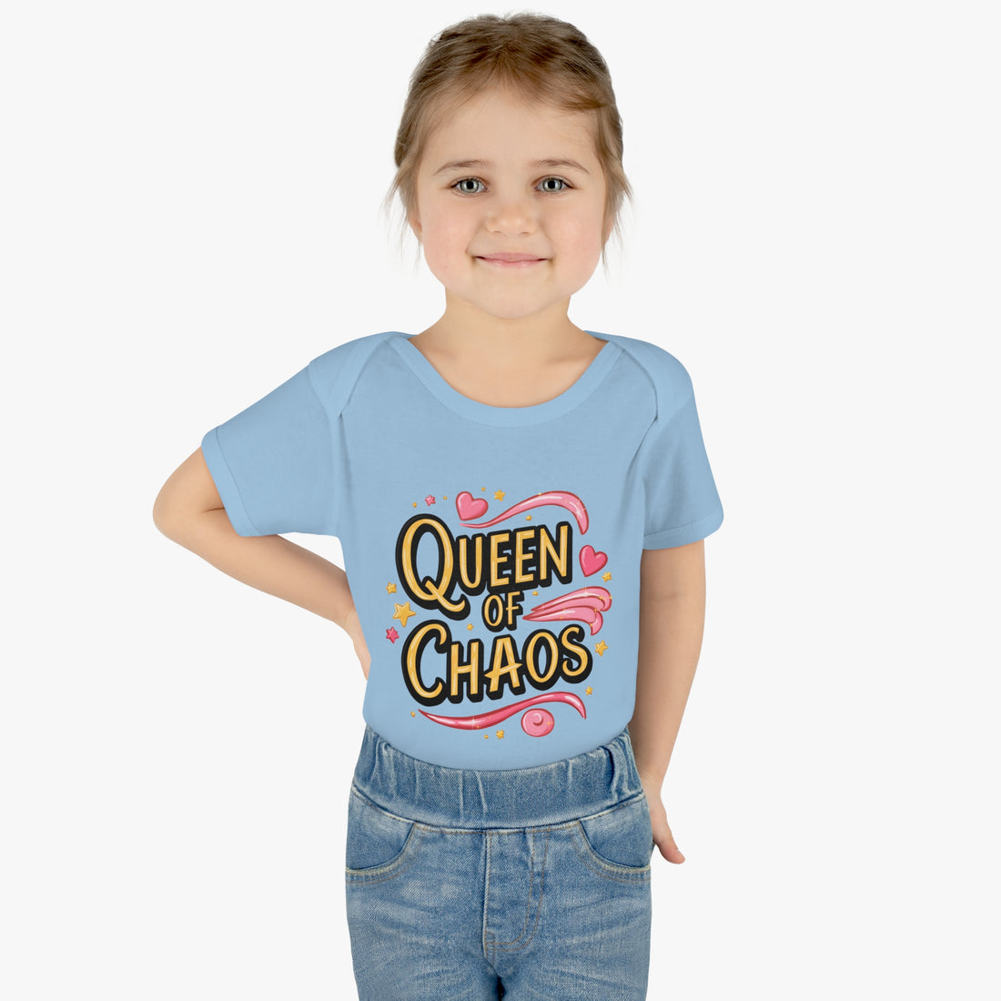 "Queen of chaos" Infant Baby Rib Bodysuit