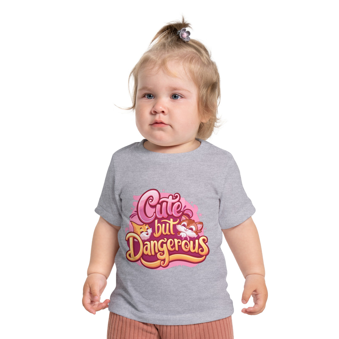 "Cute but dangerous" Baby Short Sleeve T-Shirt