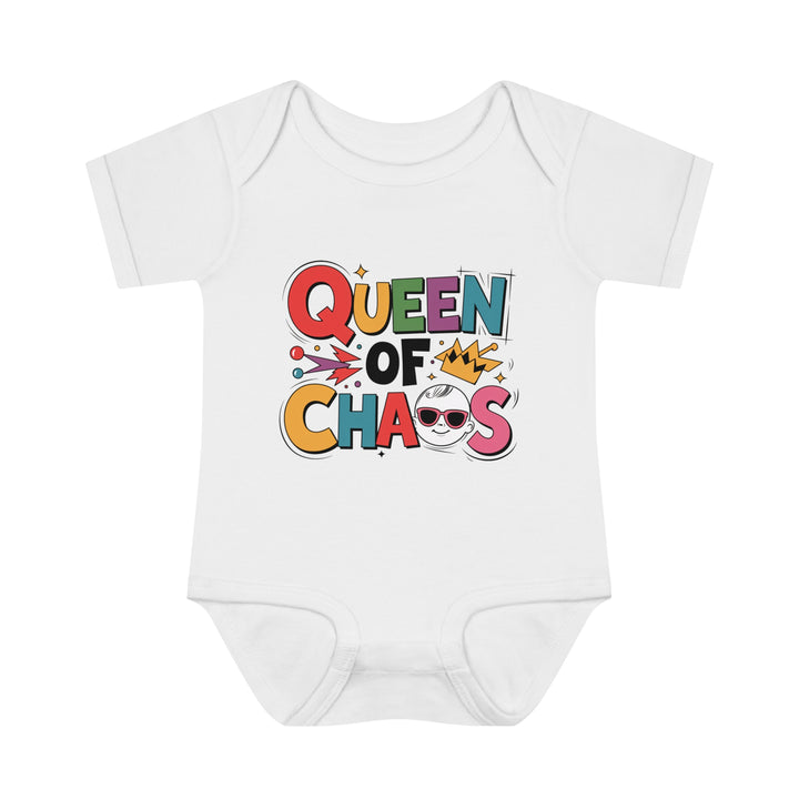 "Queen of chaos" Infant Baby Rib Bodysuit