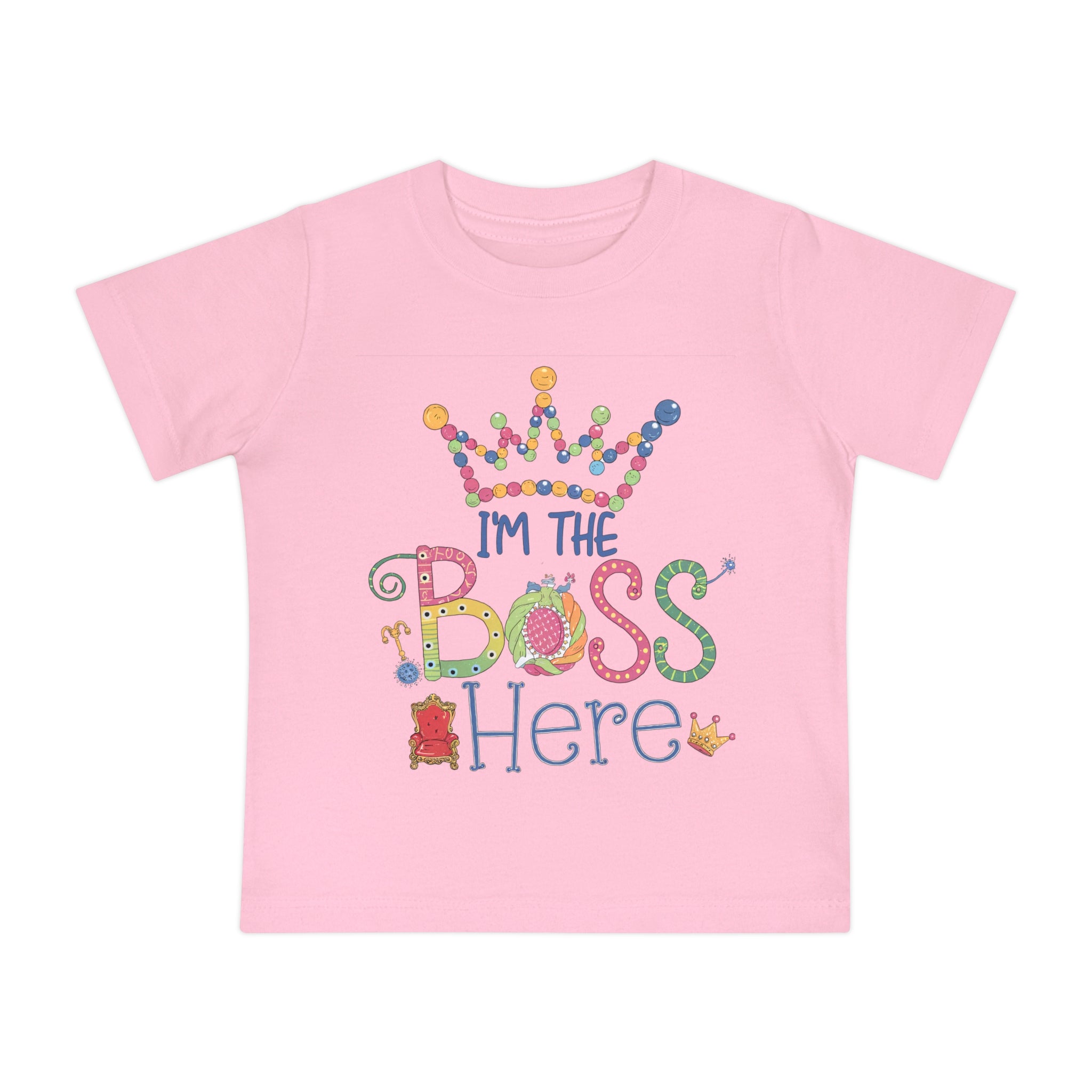 "I'm the boss here" Baby Short Sleeve T-Shirt