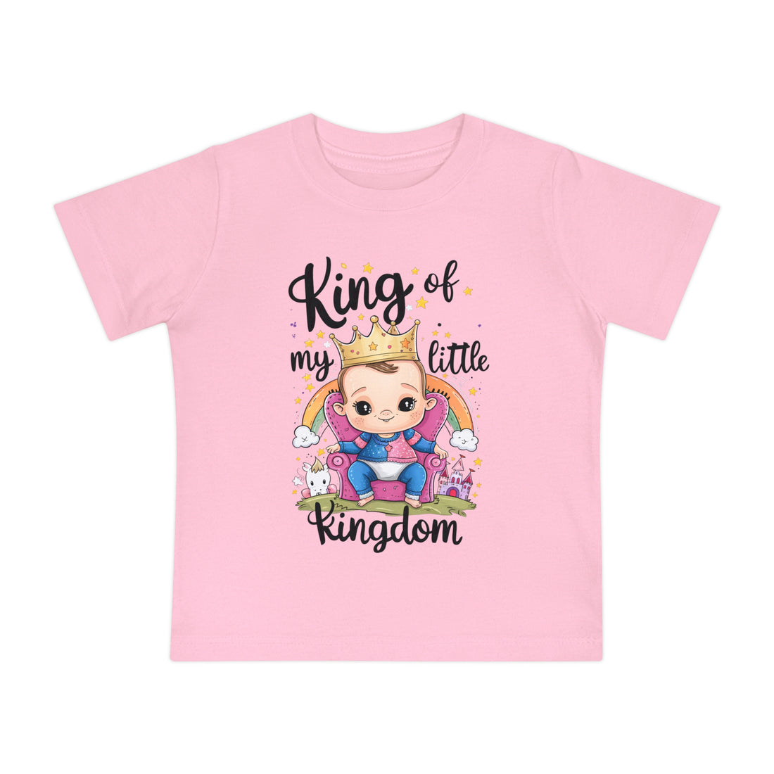 "King of my little kingdom" Baby Short Sleeve T-Shirt