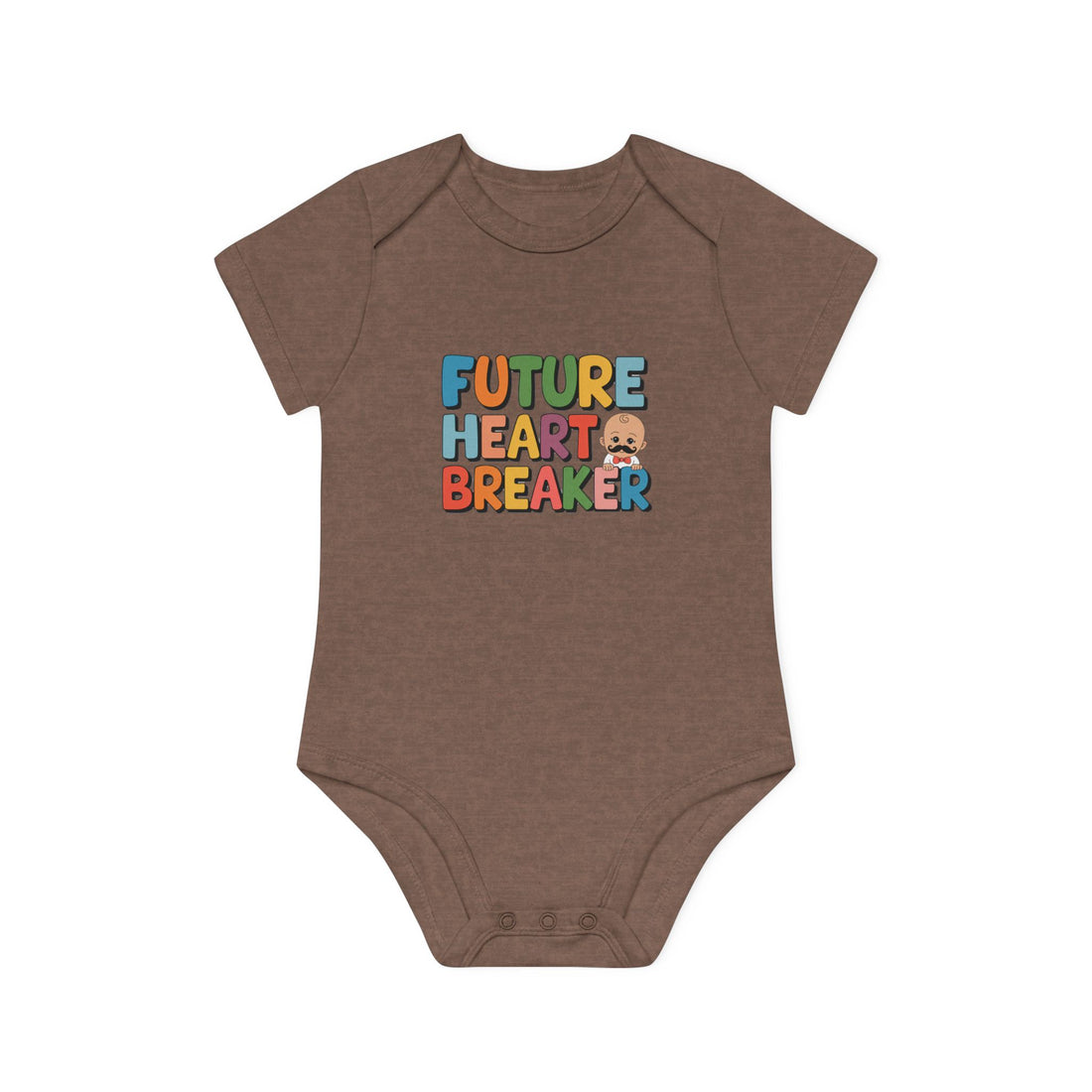 "Future heartbreaker" Baby Organic Short Sleeve Bodysuit