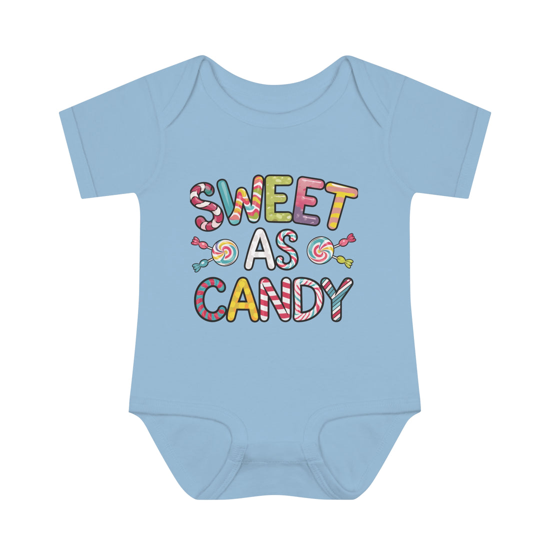 "Sweet as candy" Infant Baby Rib Bodysuit