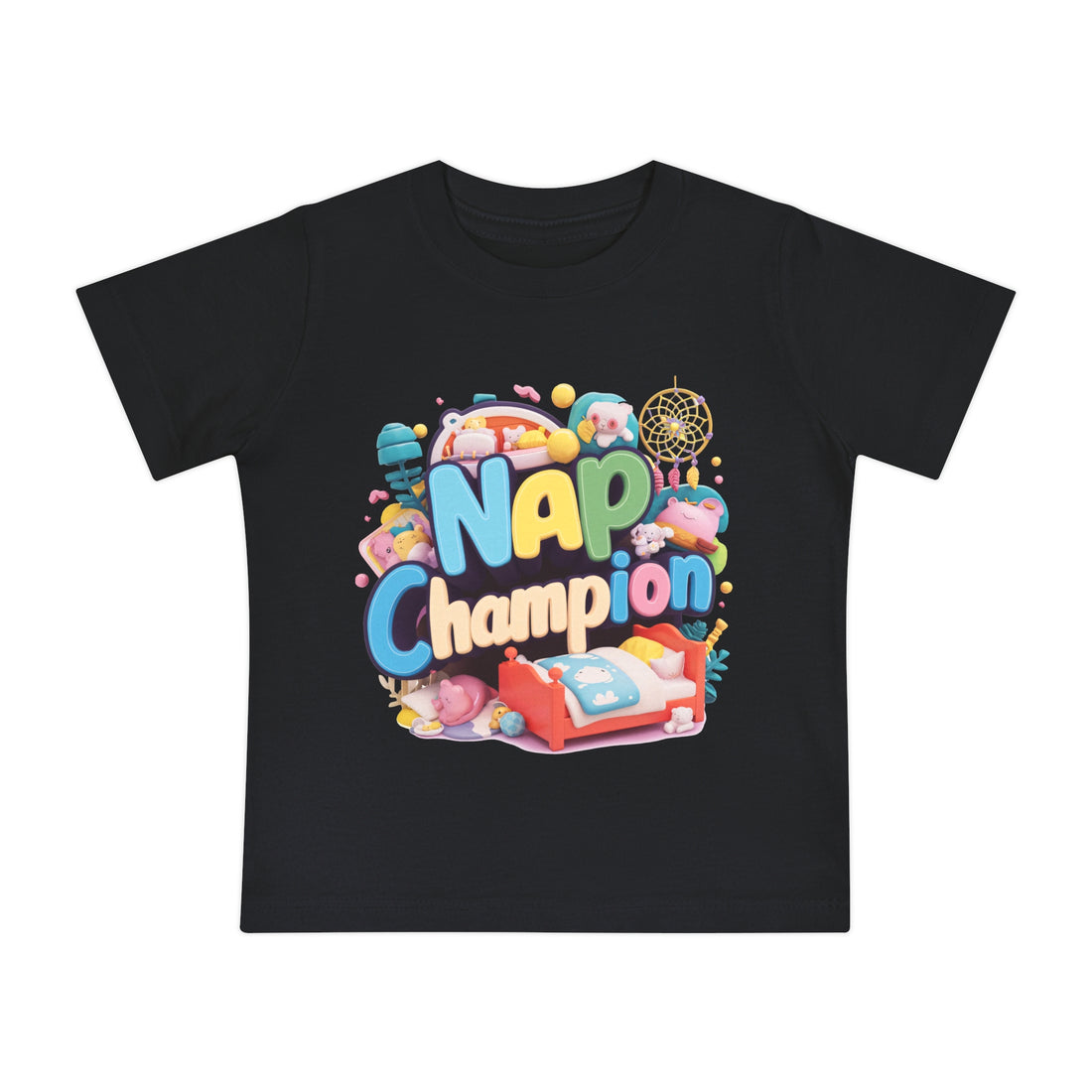 "Nap champion" Baby Short Sleeve T-Shirt