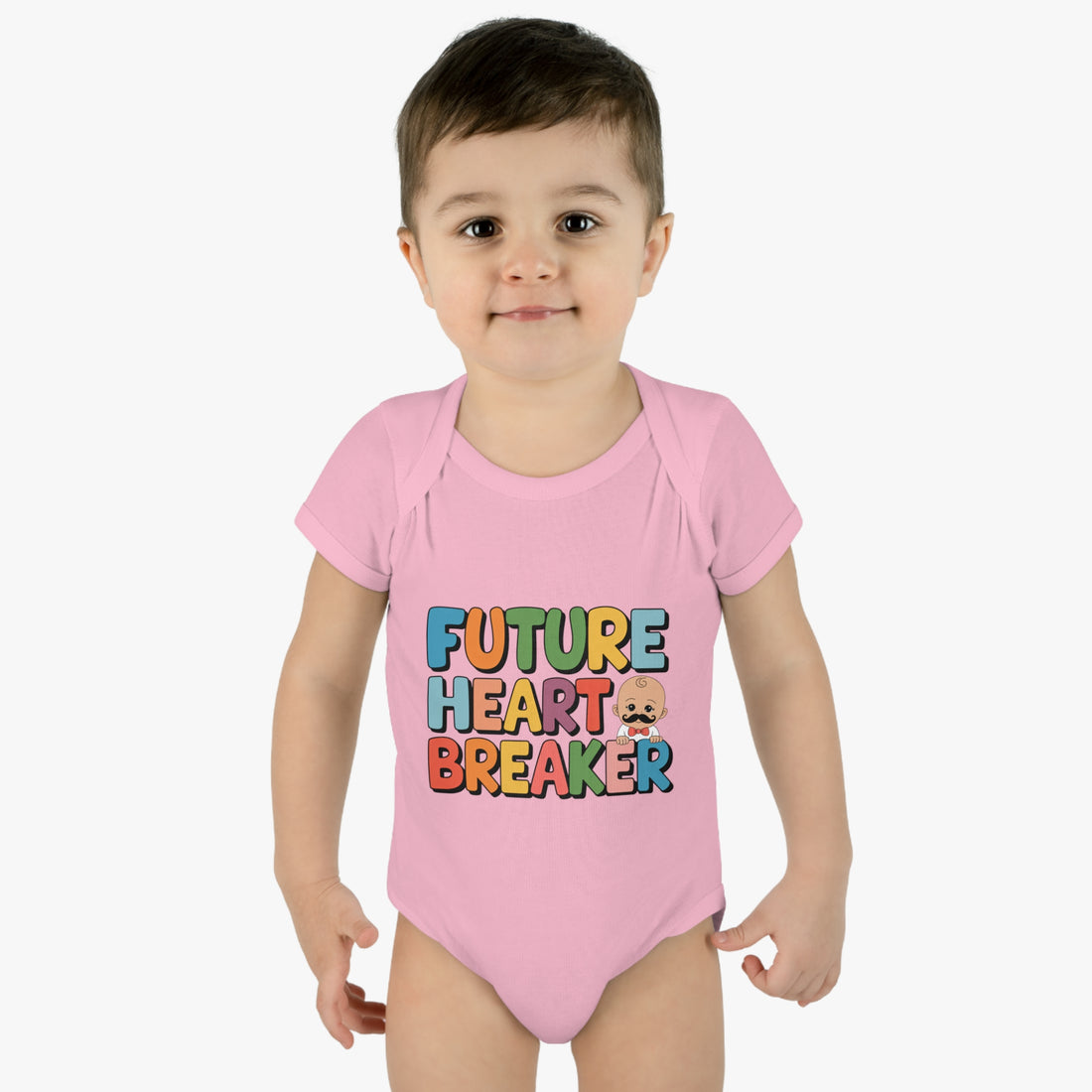 "Future heart breaker" Infant Baby Rib Bodysuit