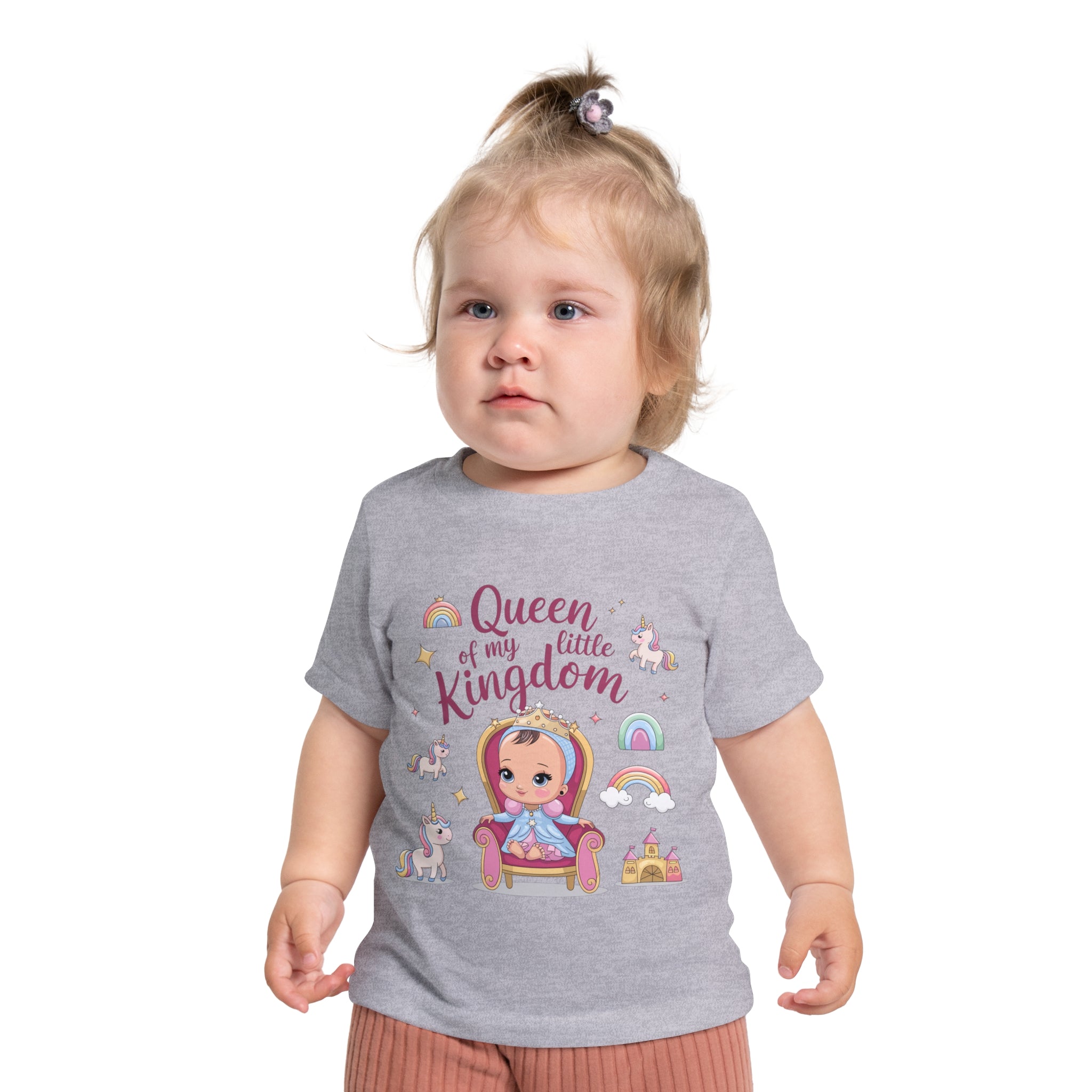 "Queen of my little kingdom" Baby Short Sleeve T-Shirt