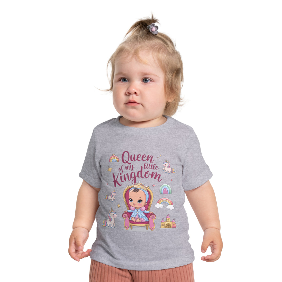 "Queen of my little kingdom" Baby Short Sleeve T-Shirt