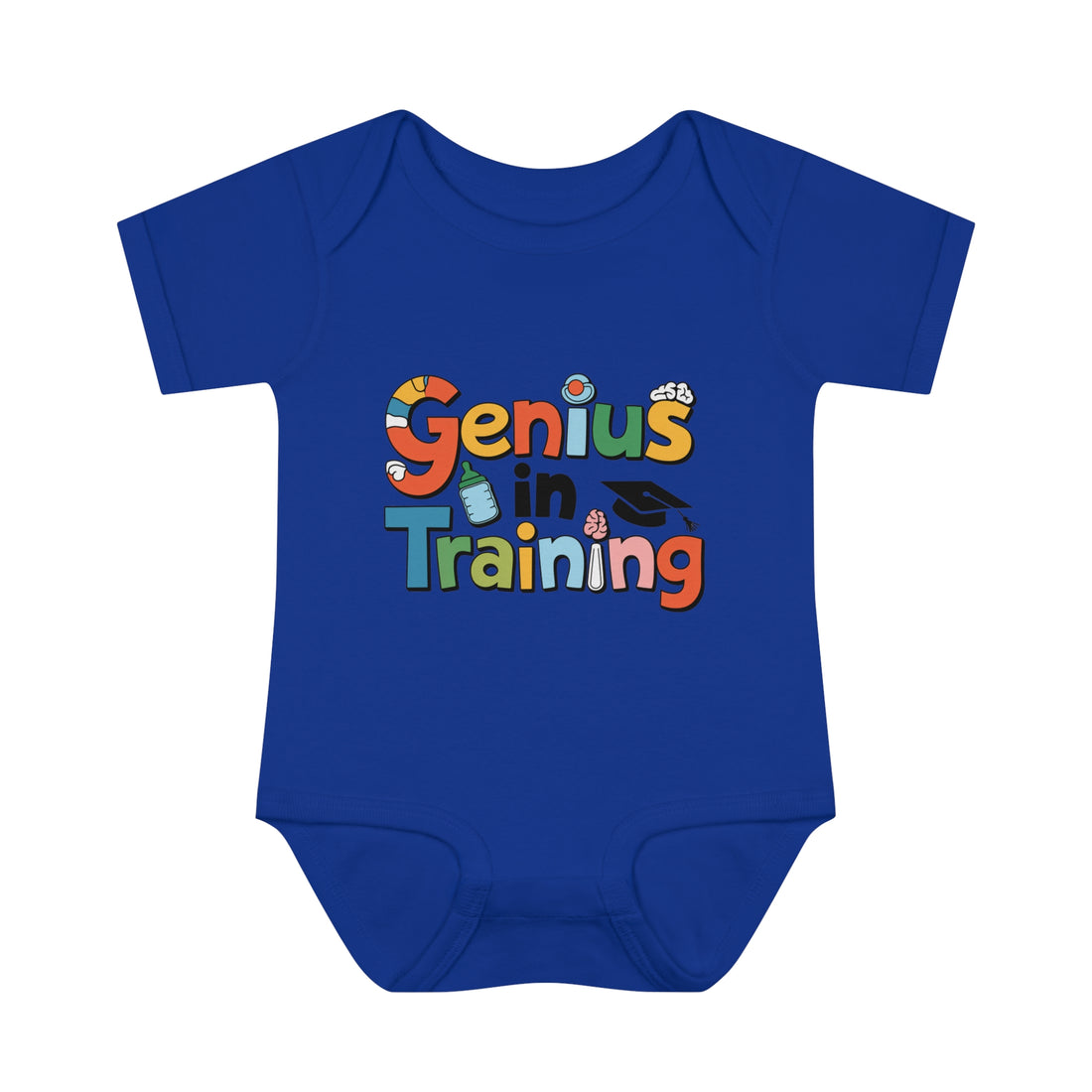 "Genius in training" Infant Baby Rib Bodysuit