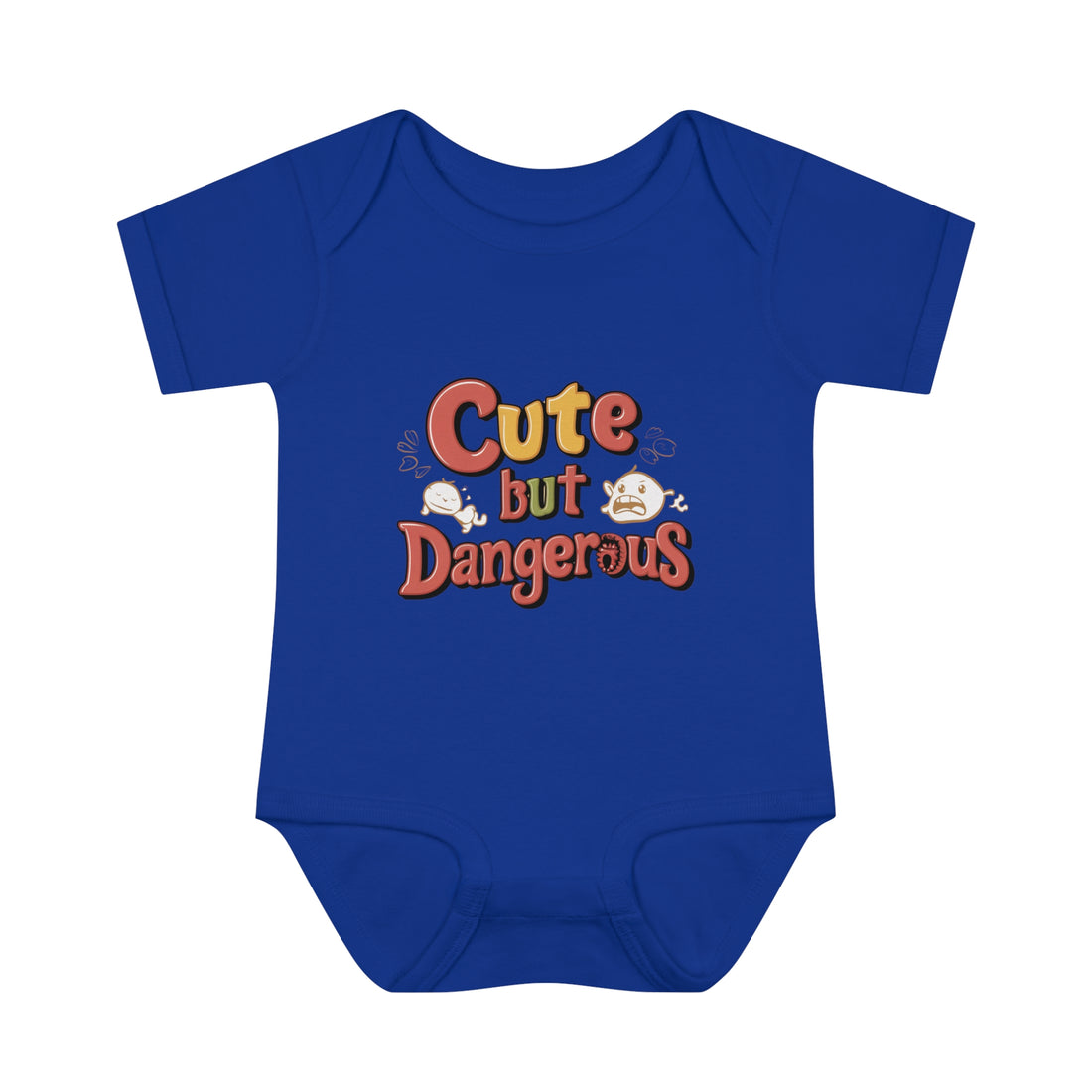 "Cute but dangerous" Infant Baby Rib Bodysuit