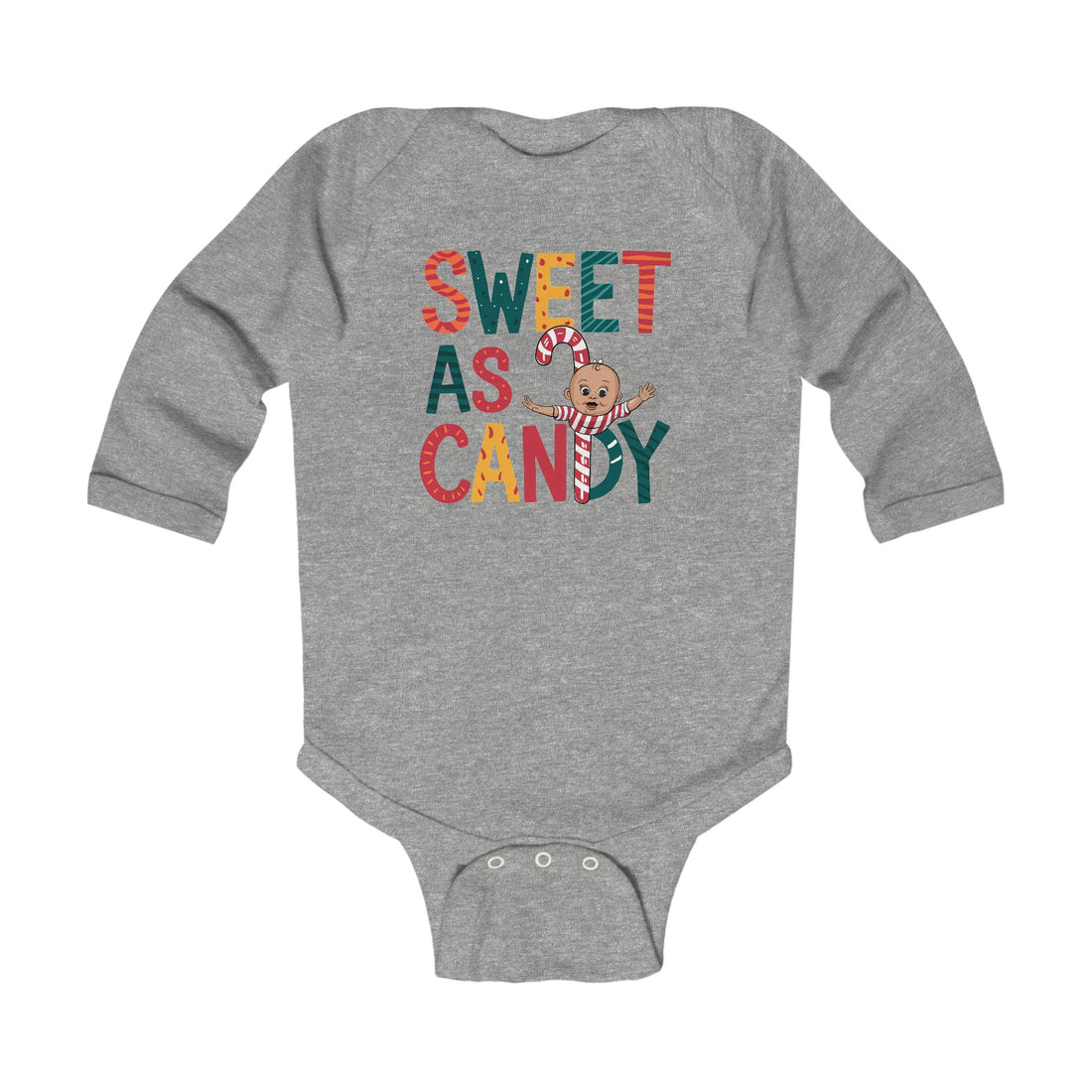 "Sweet as candy" Infant Long Sleeve Bodysuit