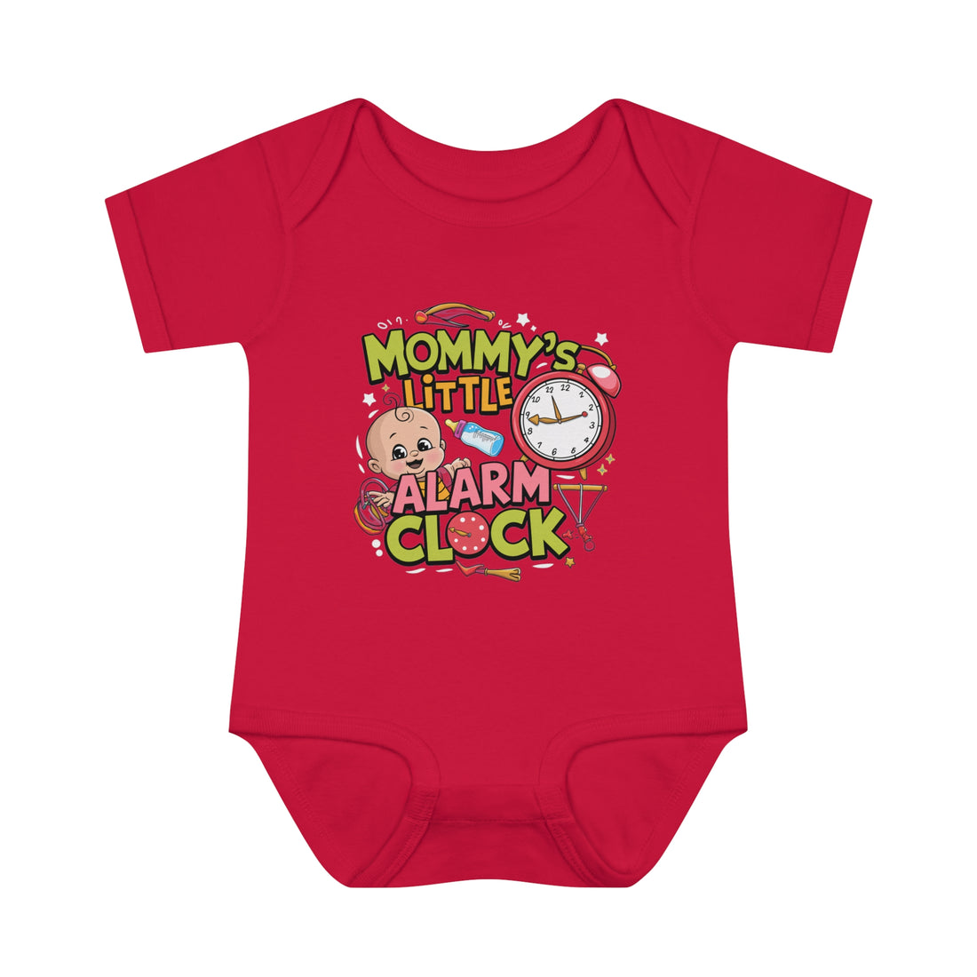 "Mommy's little alarm clock" Infant Baby Rib Bodysuit