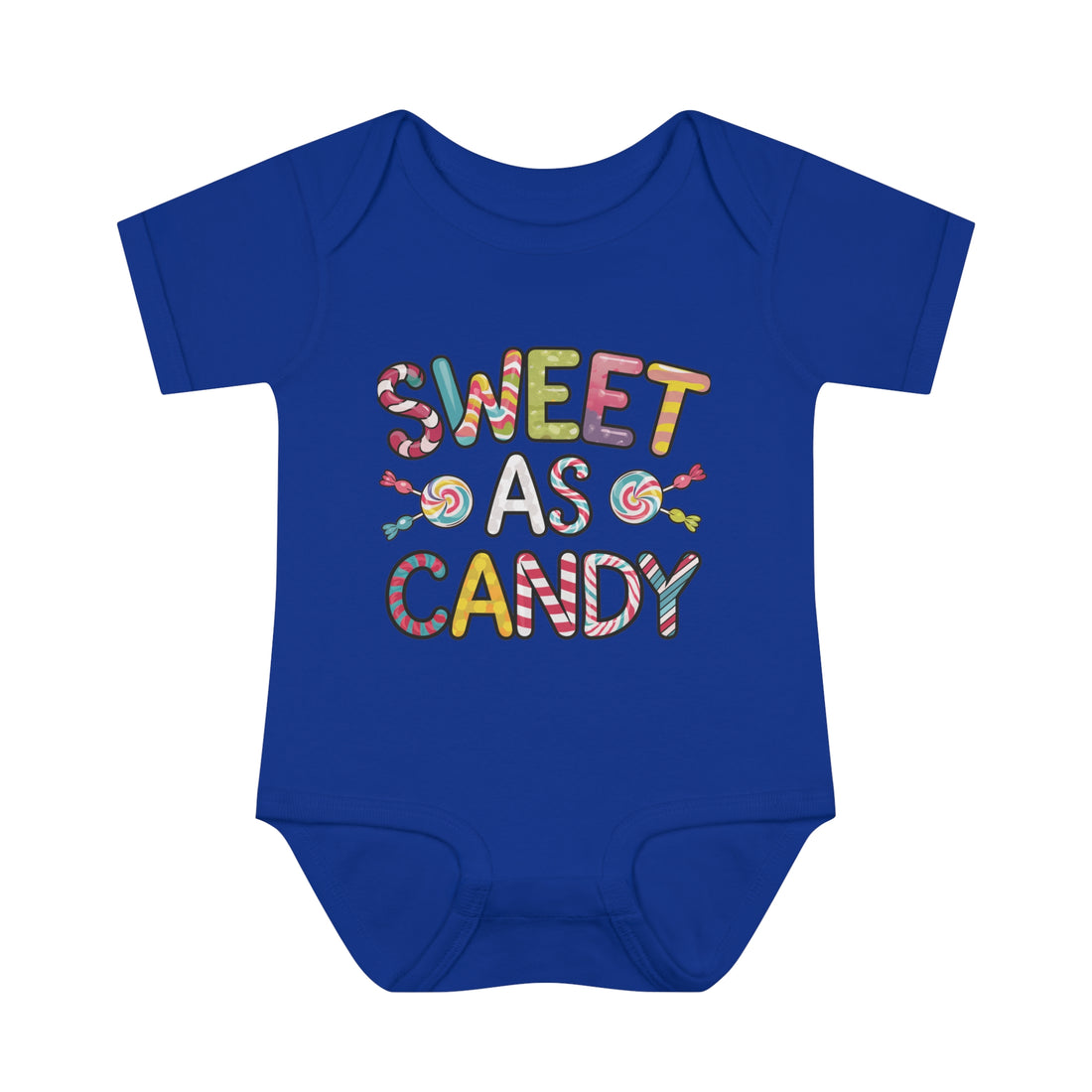 "Sweet as candy" Infant Baby Rib Bodysuit