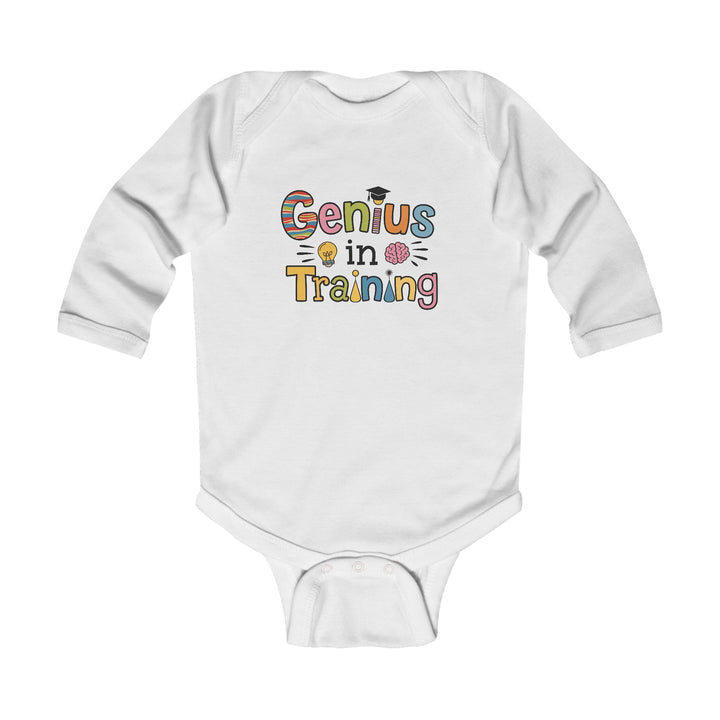 "Genius in training" Infant Long Sleeve Bodysuit