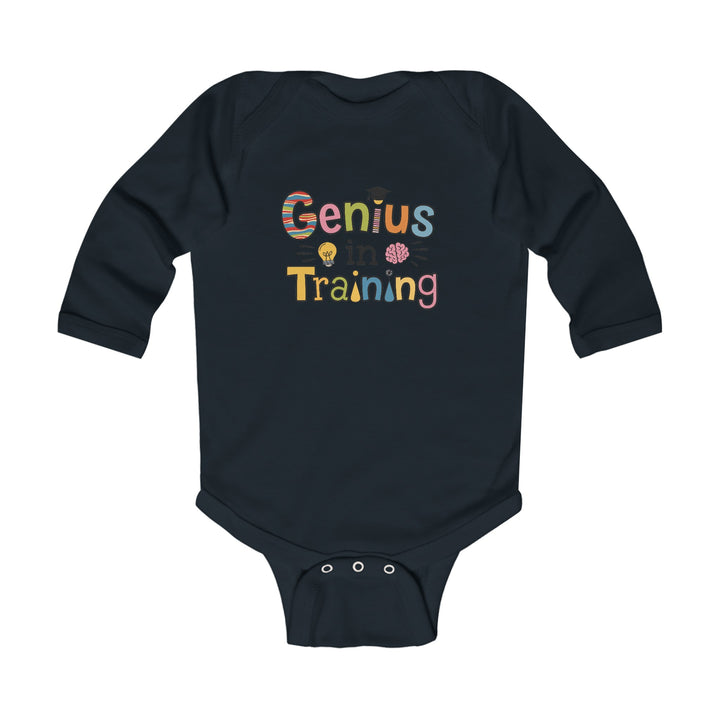 "Genius in training" Infant Long Sleeve Bodysuit