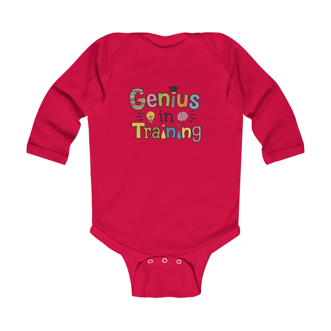 "Genius in training" Infant Long Sleeve Bodysuit