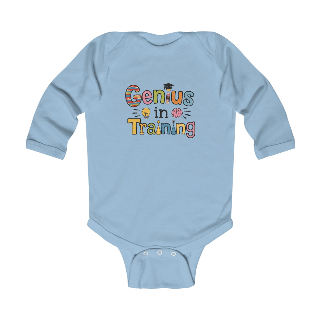 "Genius in training" Infant Long Sleeve Bodysuit