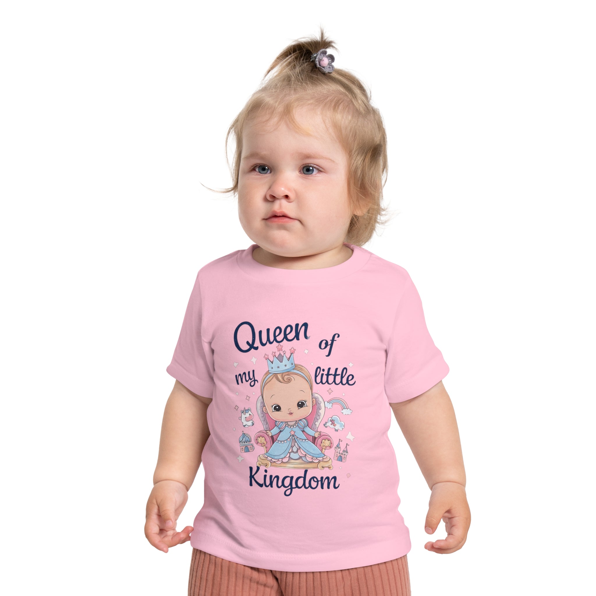"Queen of my little kingdom" Baby Short Sleeve T-Shirt