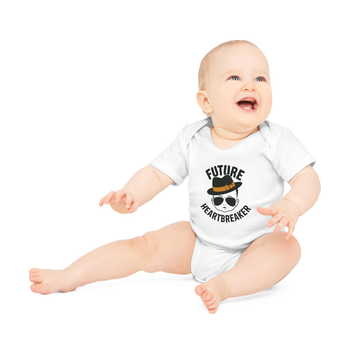 "Future heartbreaker" Baby Organic Short Sleeve Bodysuit