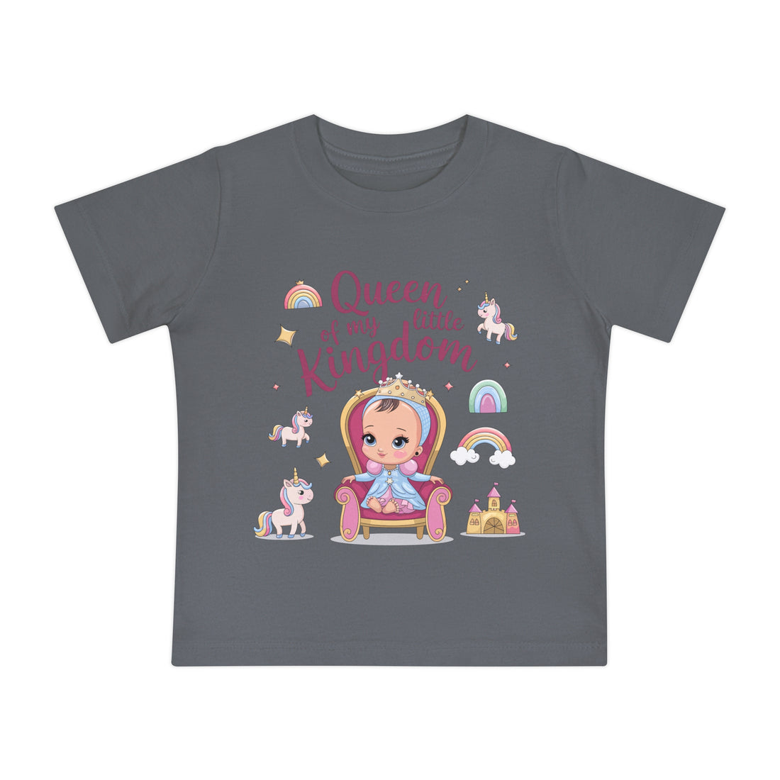 "Queen of my little kingdom" Baby Short Sleeve T-Shirt