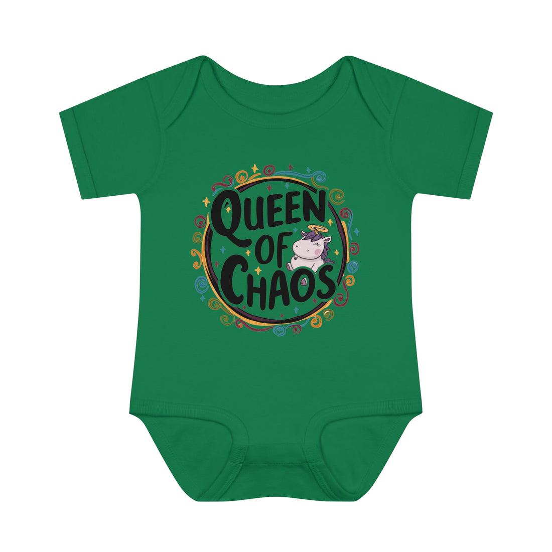 "Queen of chaos" Infant Baby Rib Bodysuit