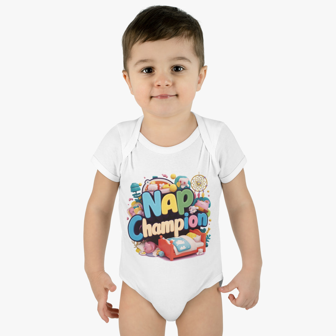 "Nap champion" Infant Baby Rib Bodysuit