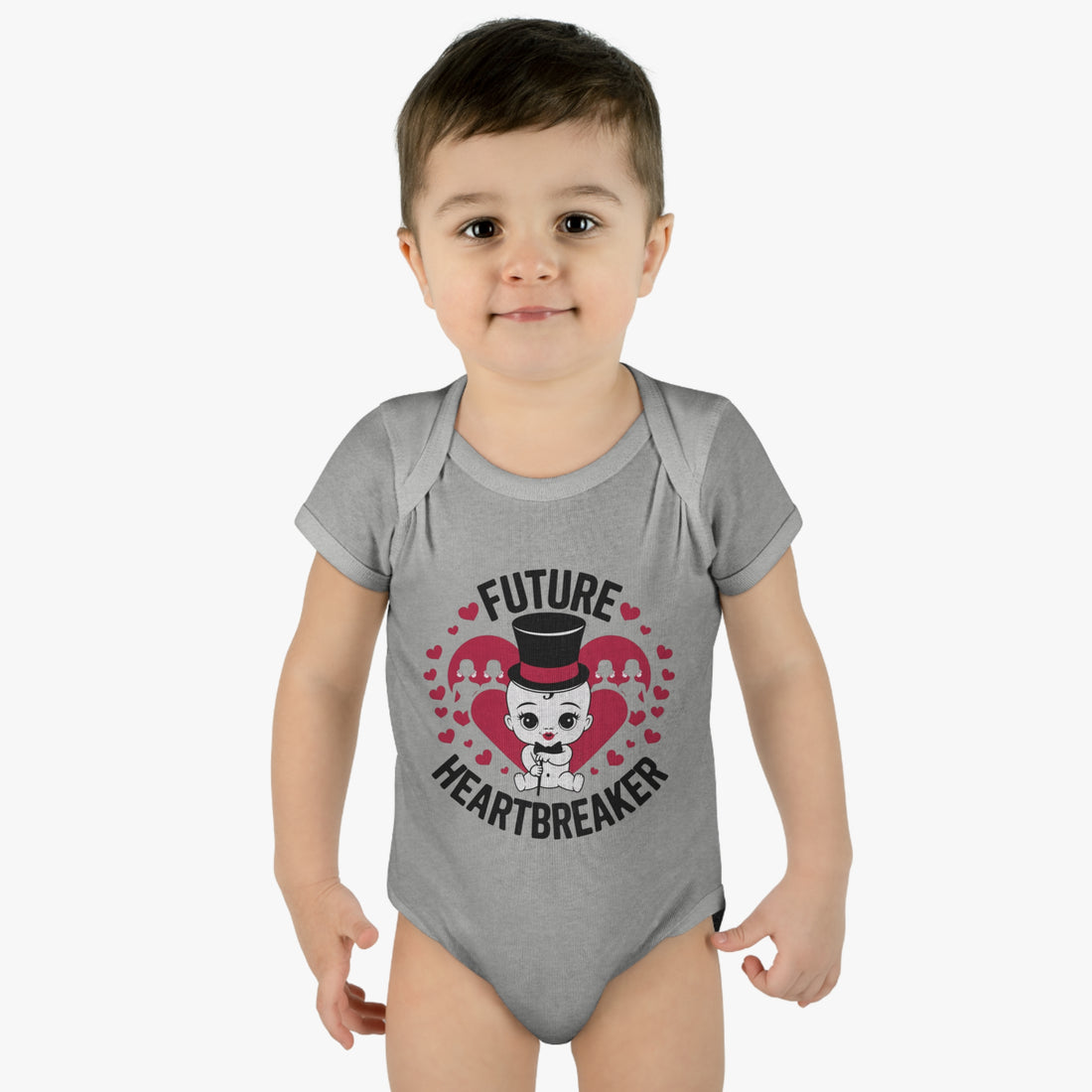 "Future heartbreaker" Infant Baby Rib Bodysuit