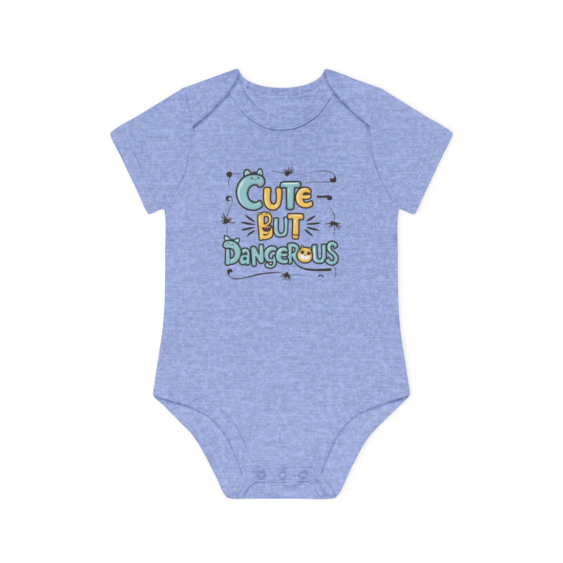 "Cute but dangerous" Baby Organic Short Sleeve Bodysuit