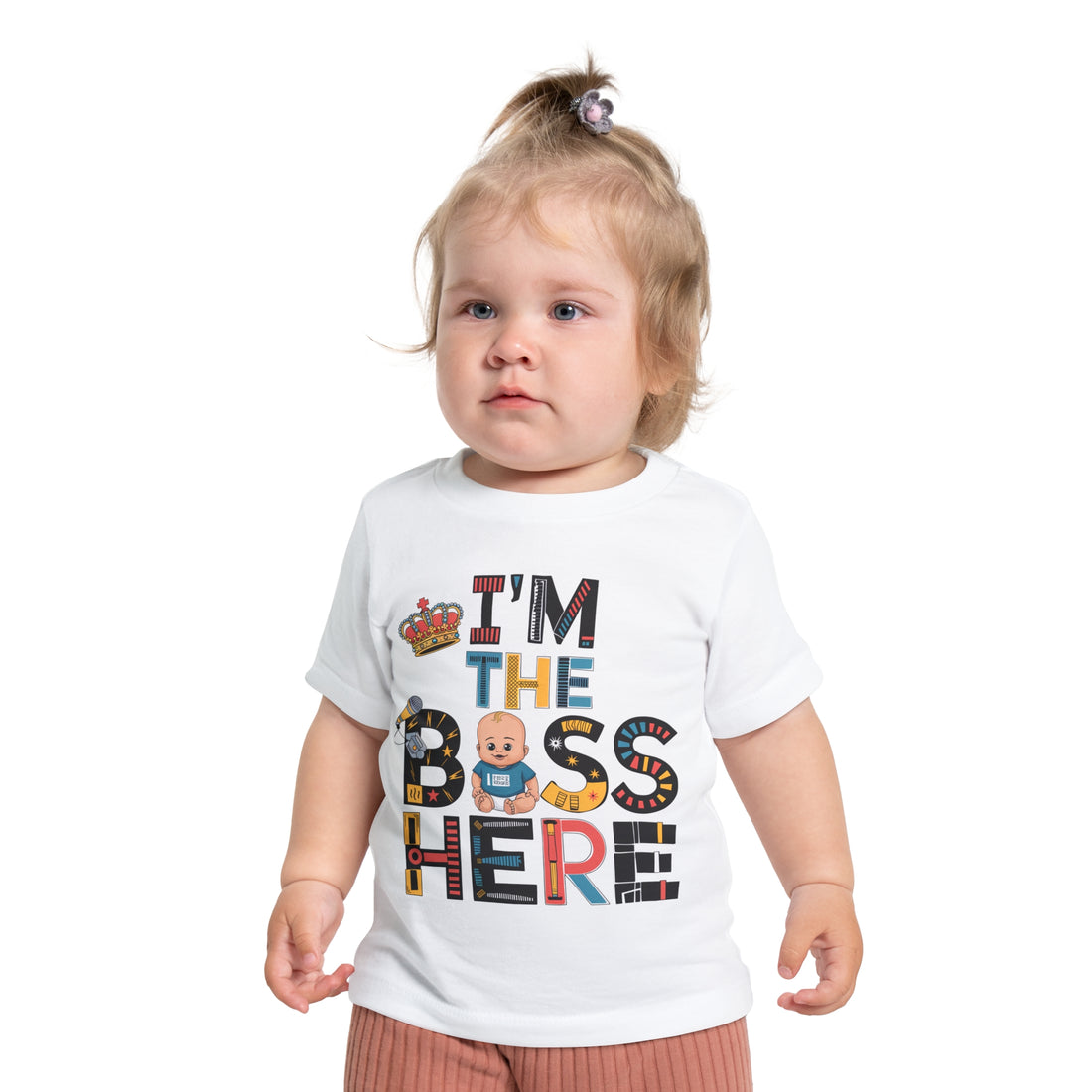 "I'm the boss here" Baby Short Sleeve T-Shirt